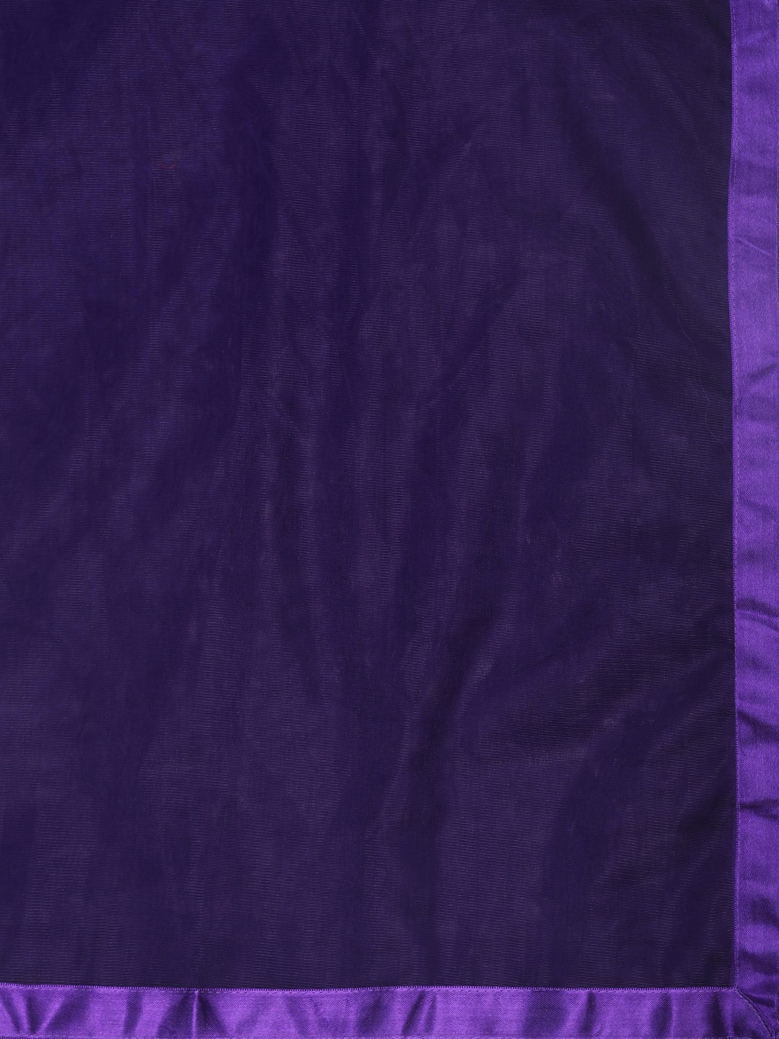 Elegant Royal Purple Festive Wear Semi-Stitched Crepe Lehenga Choli with Digital Floral Print & Soft Net Dupatta