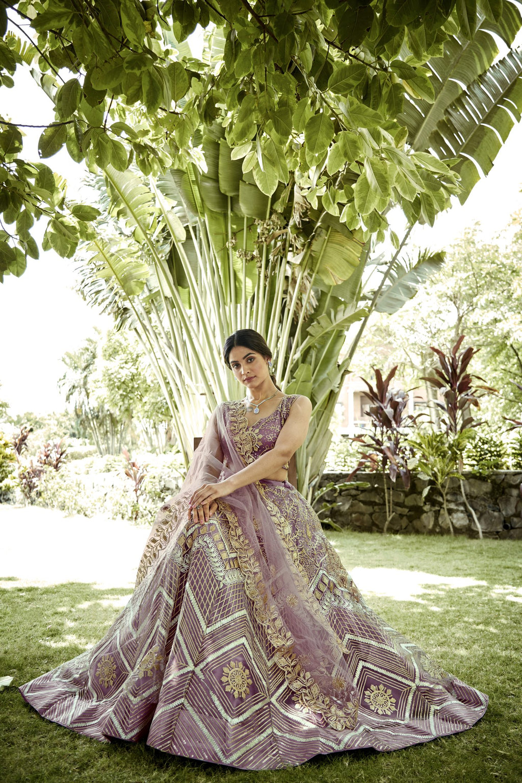 Royal Purple Zari Embroidered Festive & Wedding Wear Semi-Stitched Net Lehenga Choli with Heavy Designer Dupatta Work