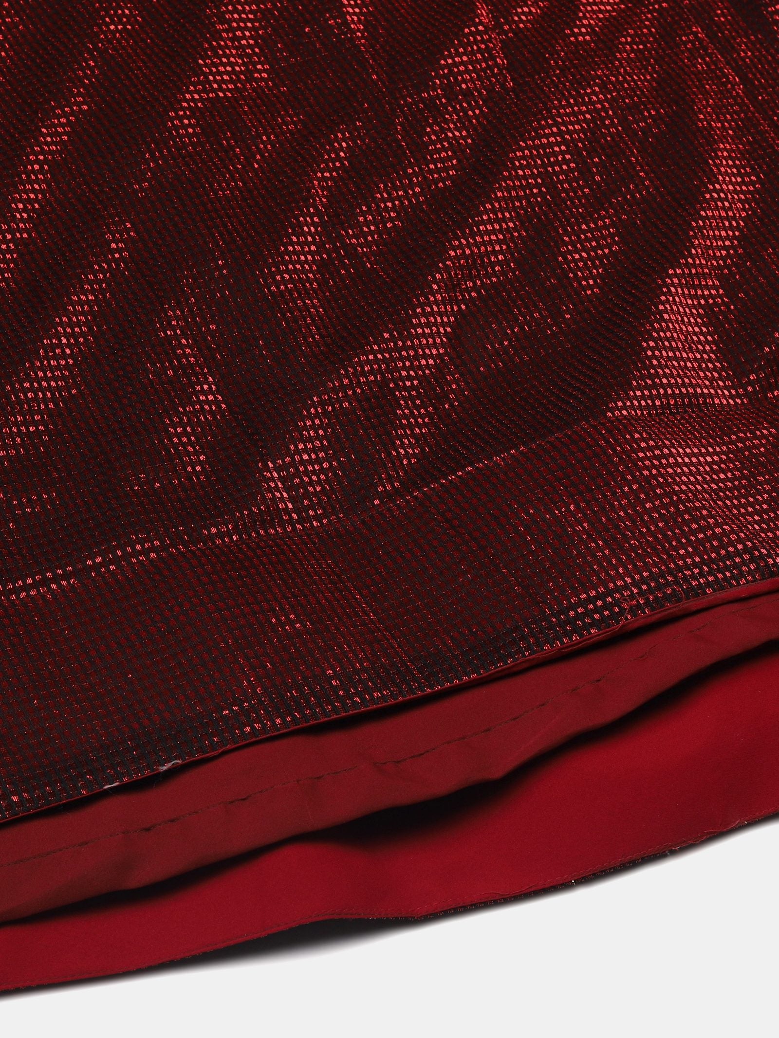 Elegant Maroon Party & Cocktail Wear Semi-Stitched Fancy Fabric Lehenga Choli with Embellished Work