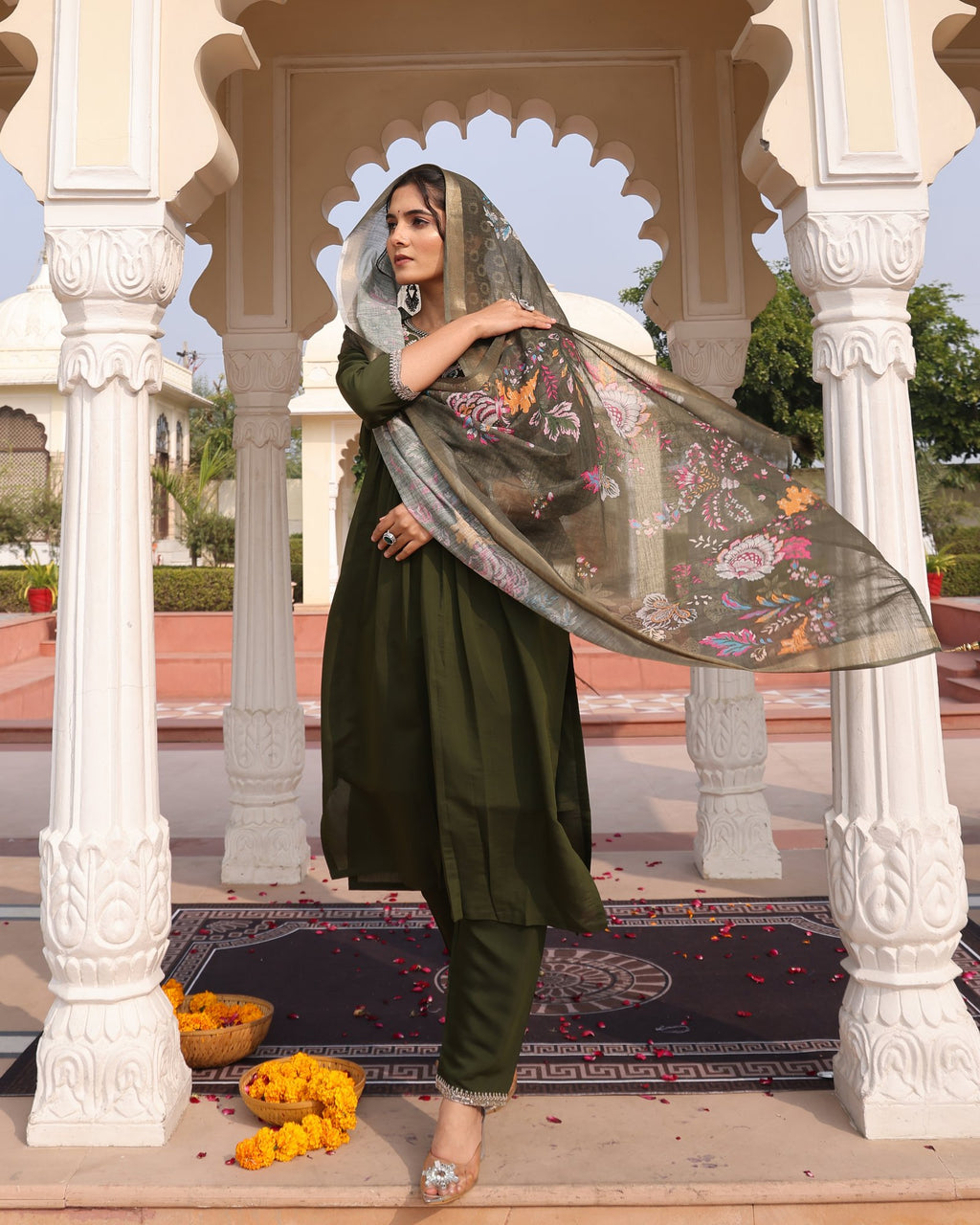 Mahendi Embroidery Work Hand Work Kurti