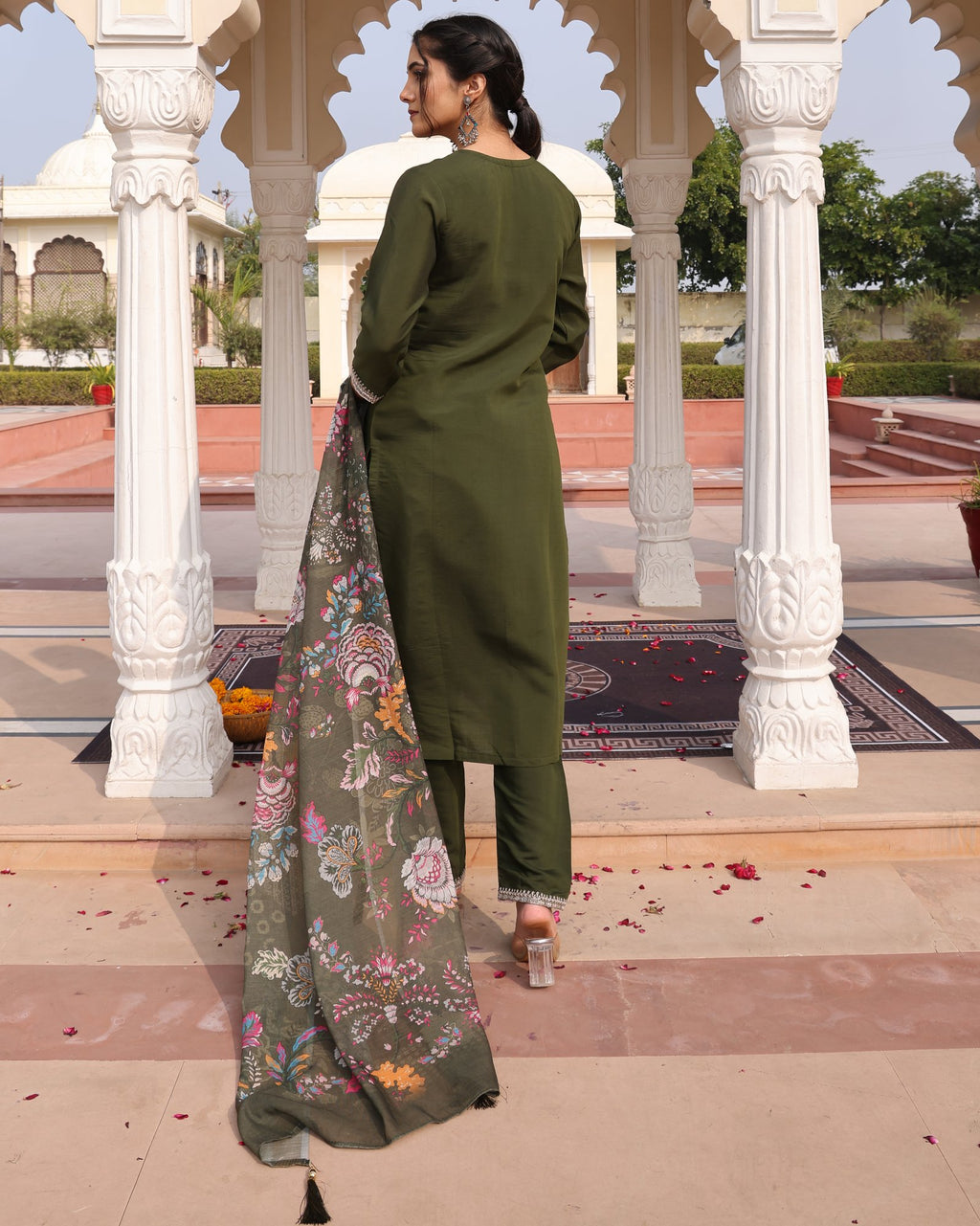 Mahendi Embroidery Work Hand Work Kurti