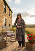 Black Embroidery With Sequence Work Kurti
