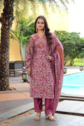 Pink Embroidery With Sequence Work Kurti