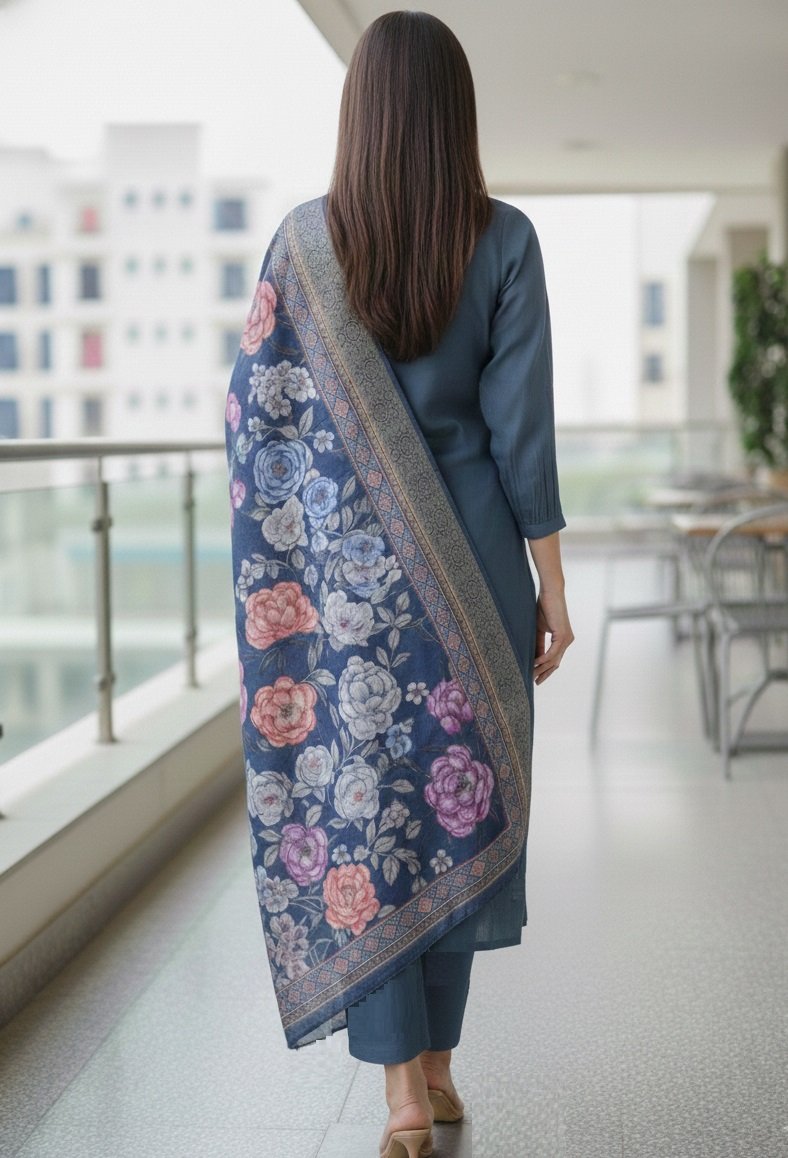 Aquablue Embroidery Work Hand Work Kurti