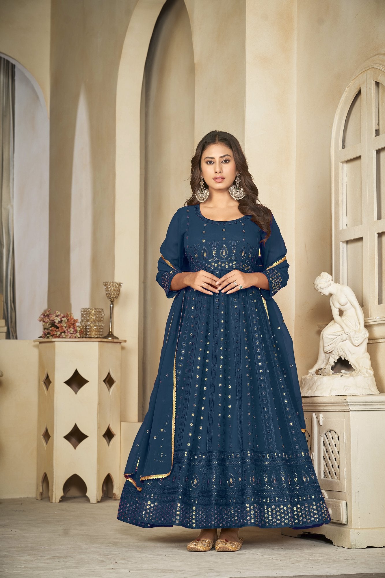 Rama Georgette Anarkali Suit