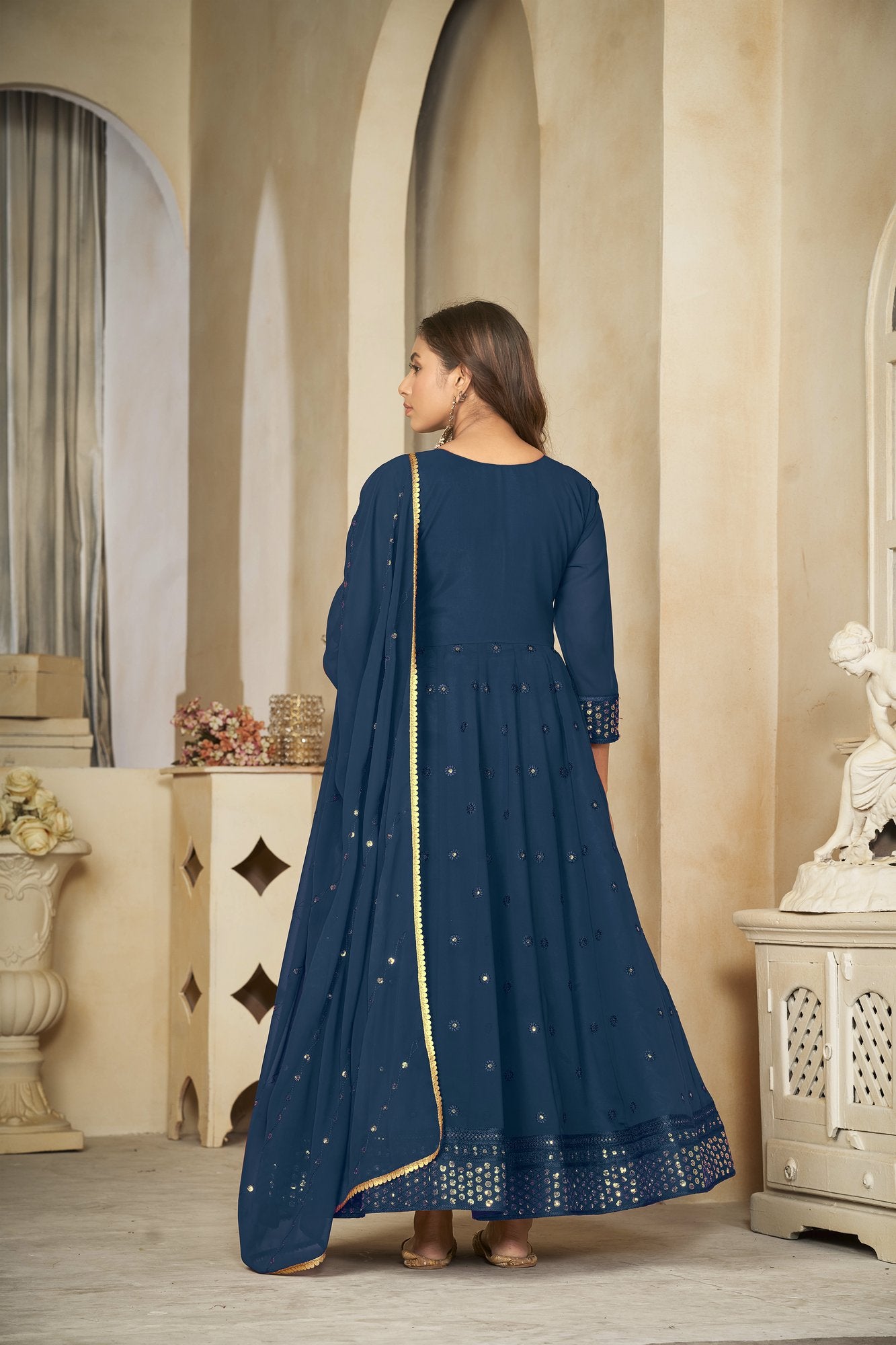 Rama Georgette Anarkali Suit