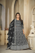 Black Net Anarkali Suit