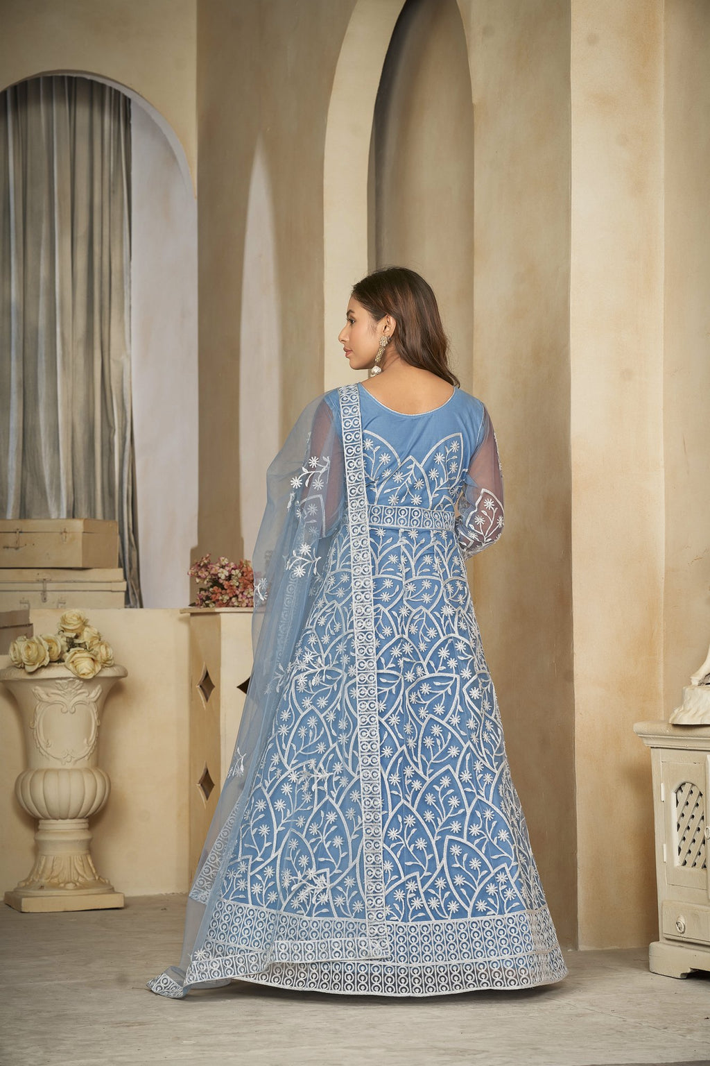Sky Net Anarkali Suit