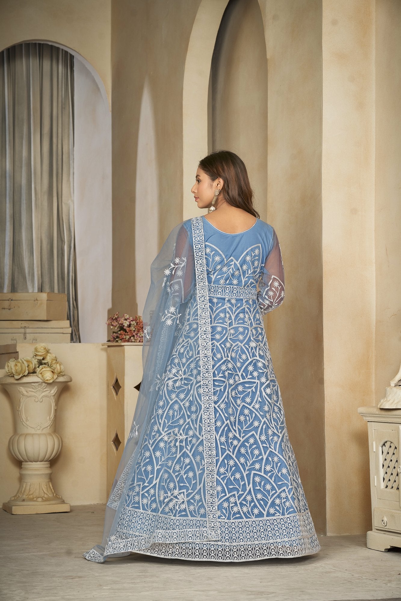 Sky Net Anarkali Suit