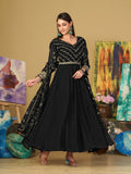 Black Georgette Anarkali Suit