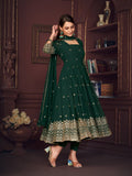 Green Georgette Anarkali Suit