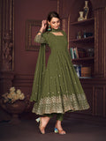 Light Green Georgette Anarkali Suit