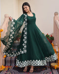 Green Georgette Anarkali Suit