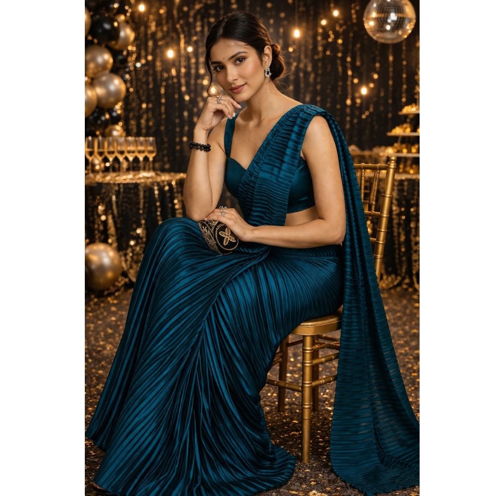 Rama Satin Silk Saree