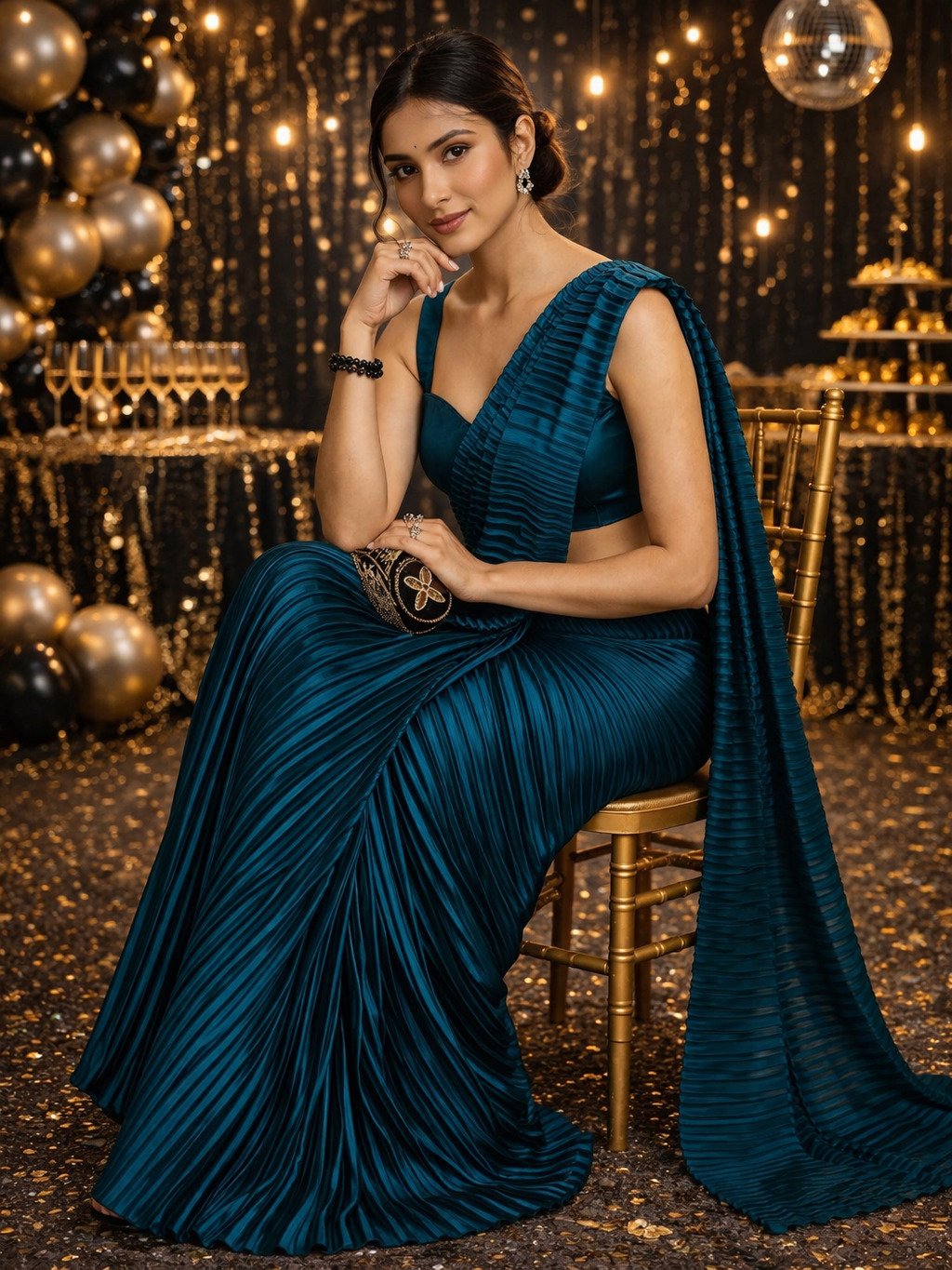 Rama Satin Silk Saree
