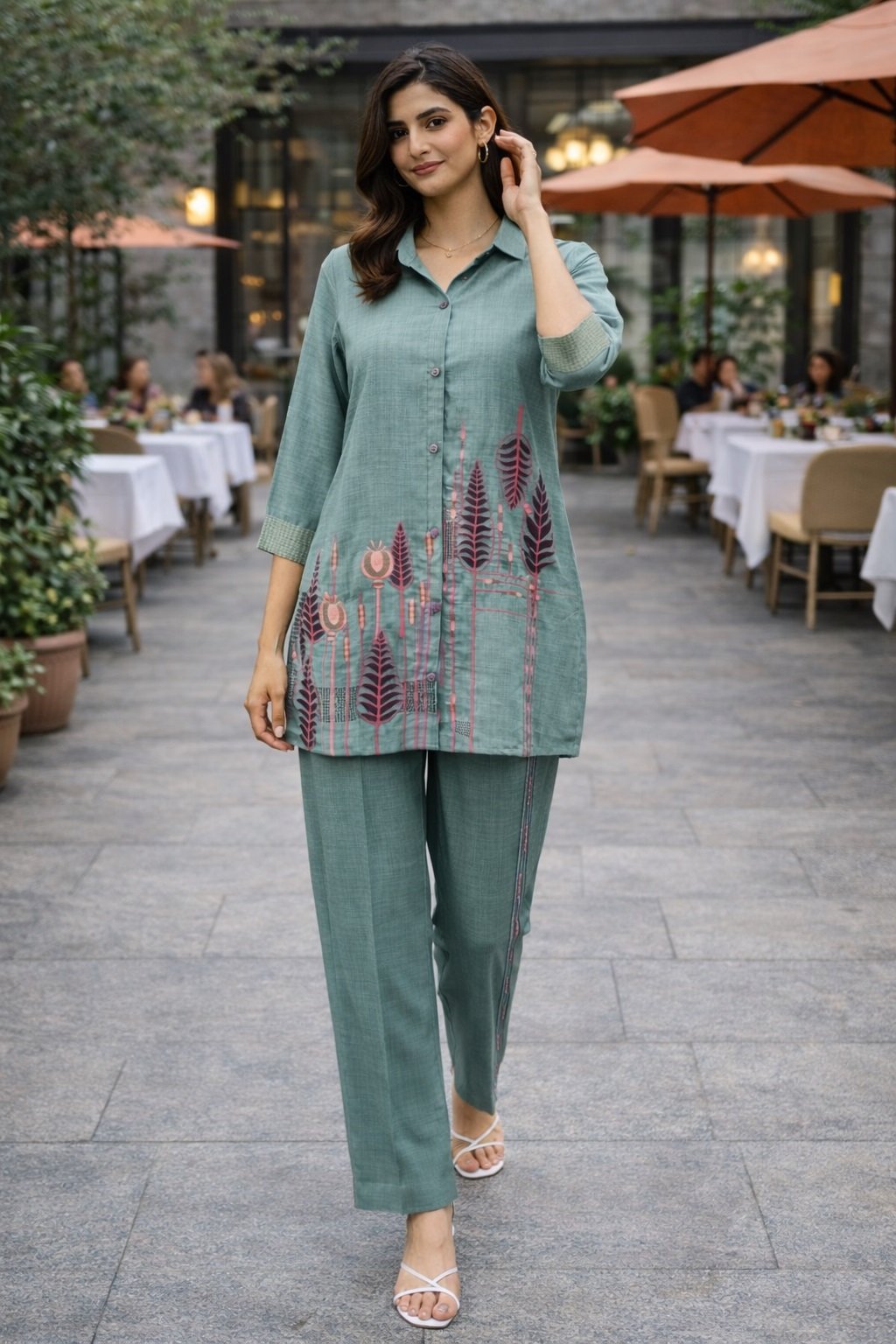 010 Tealgreen Co-ord Set - Atsevam