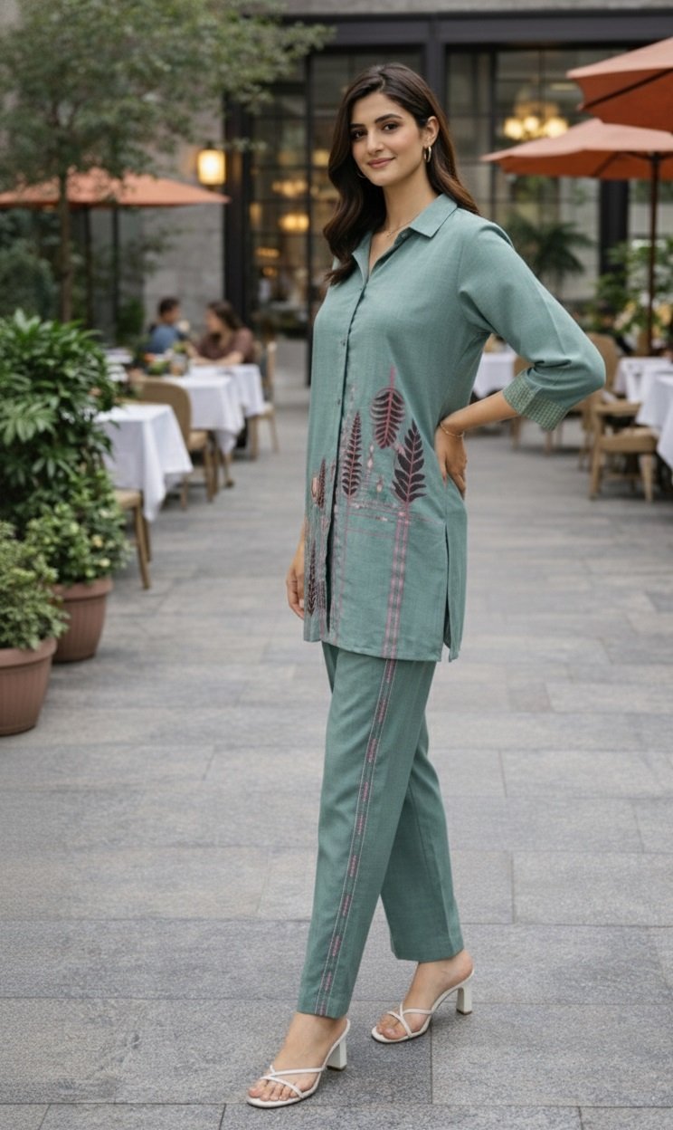 010 Tealgreen Co-ord Set - Atsevam