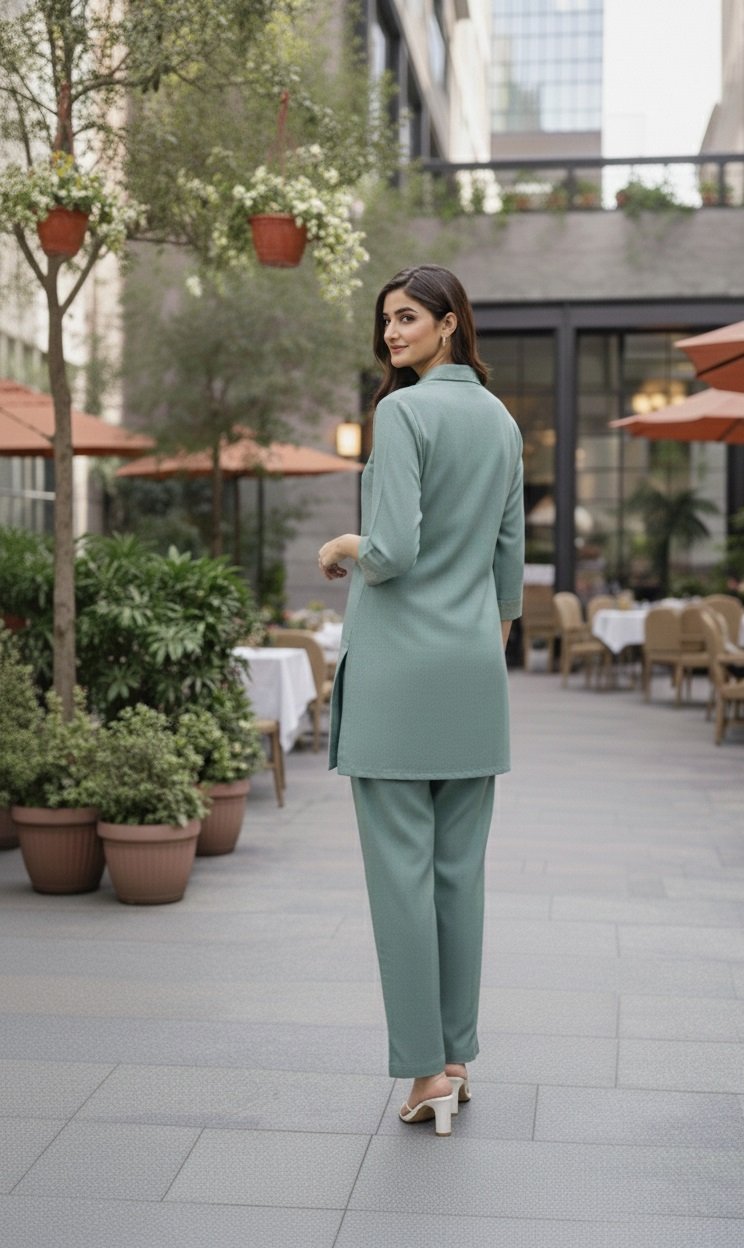 010 Tealgreen Co-ord Set - Atsevam