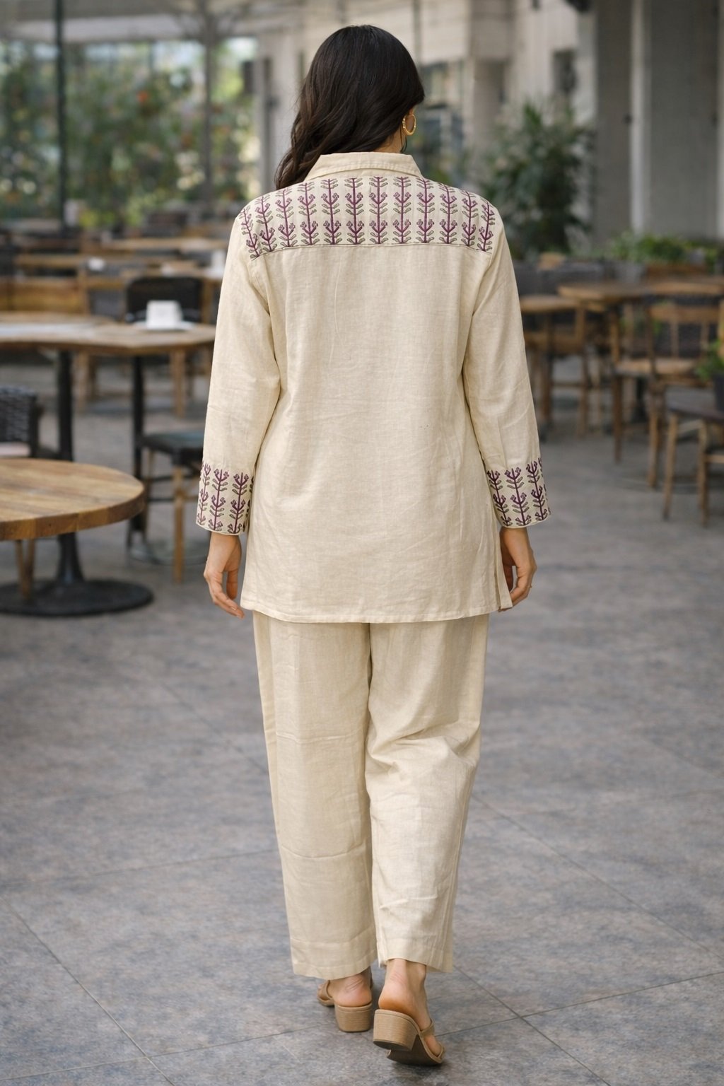 012 White Co-ord Set - Atsevam
