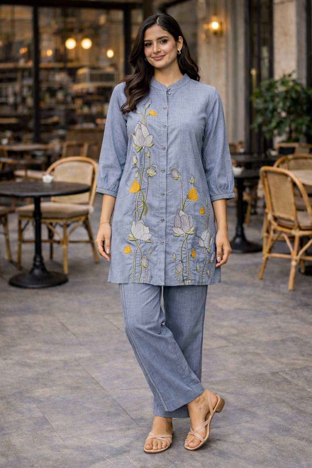 013 Lblue Co-ord Set - Atsevam