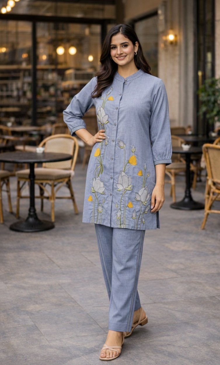 013 Lblue Co-ord Set - Atsevam