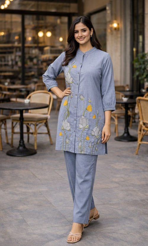 013 Lblue Co-ord Set - Atsevam