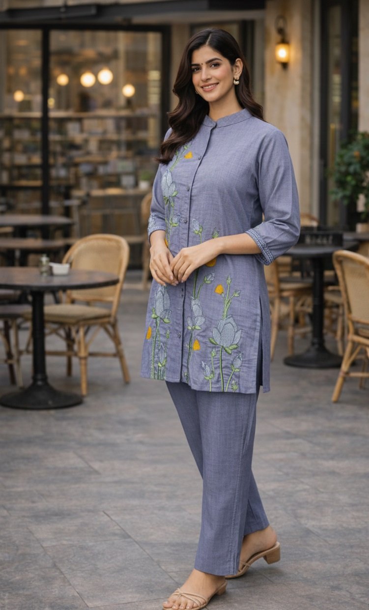 013 Lblue Co-ord Set - Atsevam