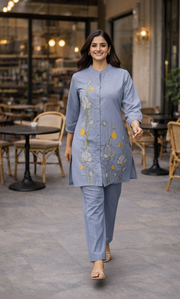 013 Lblue Co-ord Set - Atsevam