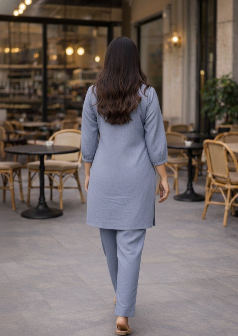 013 Lblue Co-ord Set - Atsevam