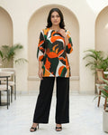 Multicolor Cotton Embroidered Co-ord Set for Women