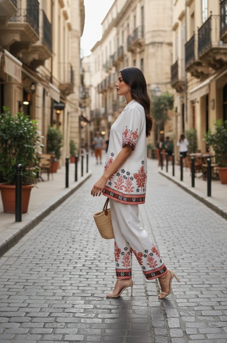 02 White Co-ord Set - Atsevam