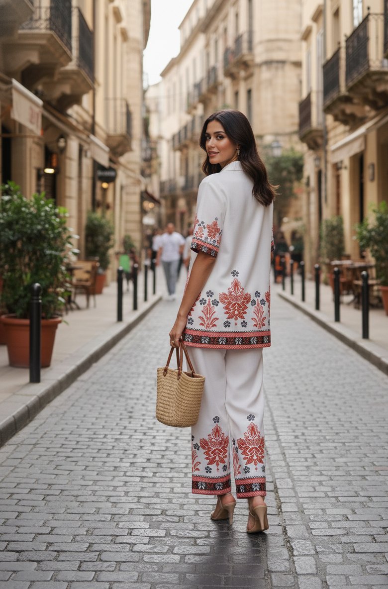 02 White Co-ord Set - Atsevam
