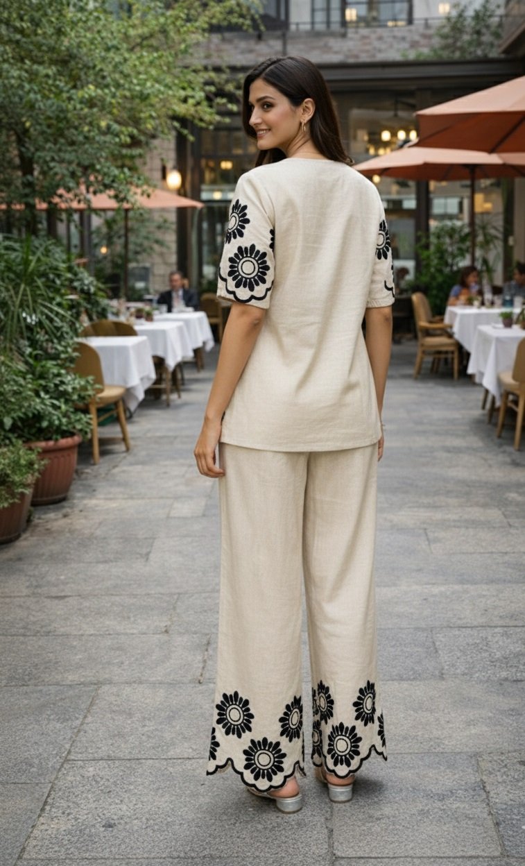 04 White Co-ord Set - Atsevam