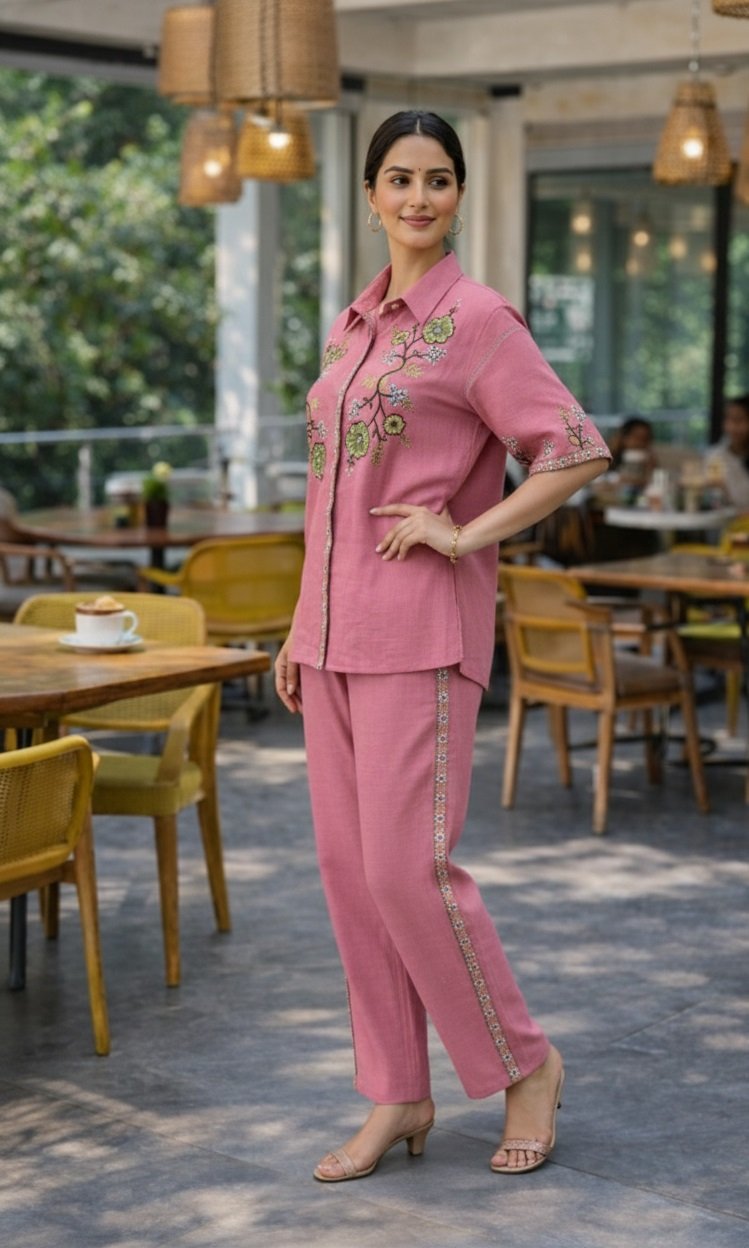 05 Lpink Co-ord Set - Atsevam