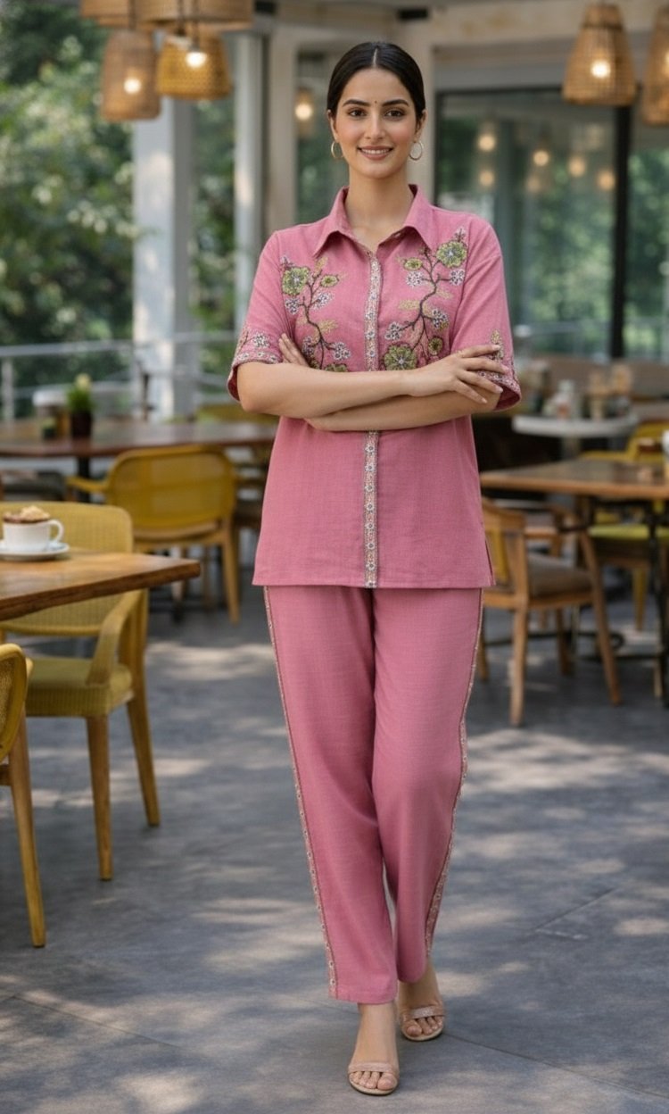 05 Lpink Co-ord Set - Atsevam