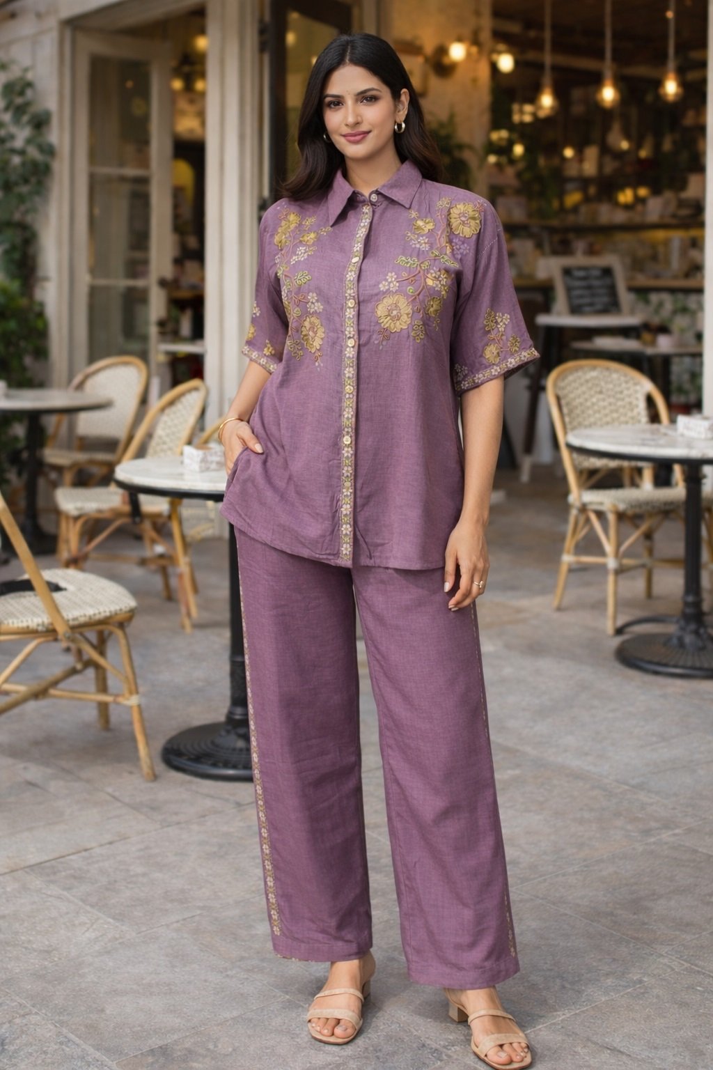 05 Lavender Co-ord Set - Atsevam