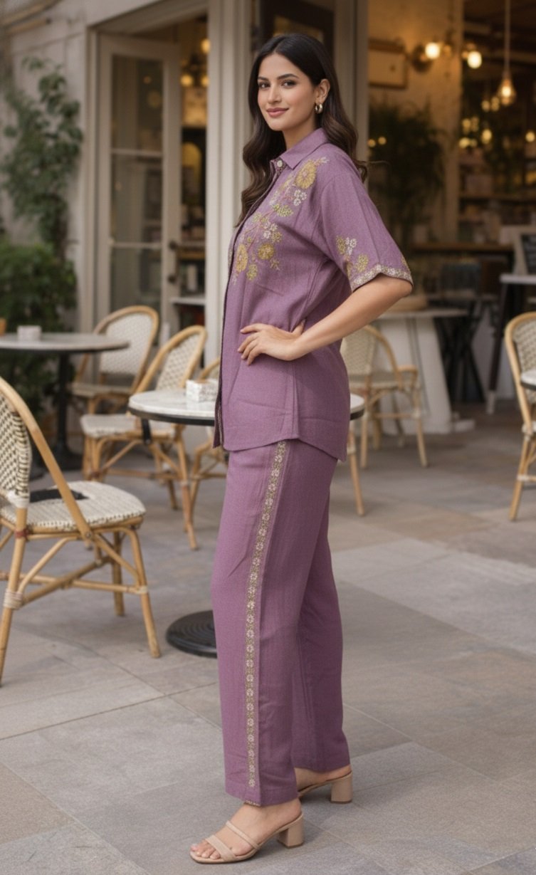 05 Lavender Co-ord Set - Atsevam