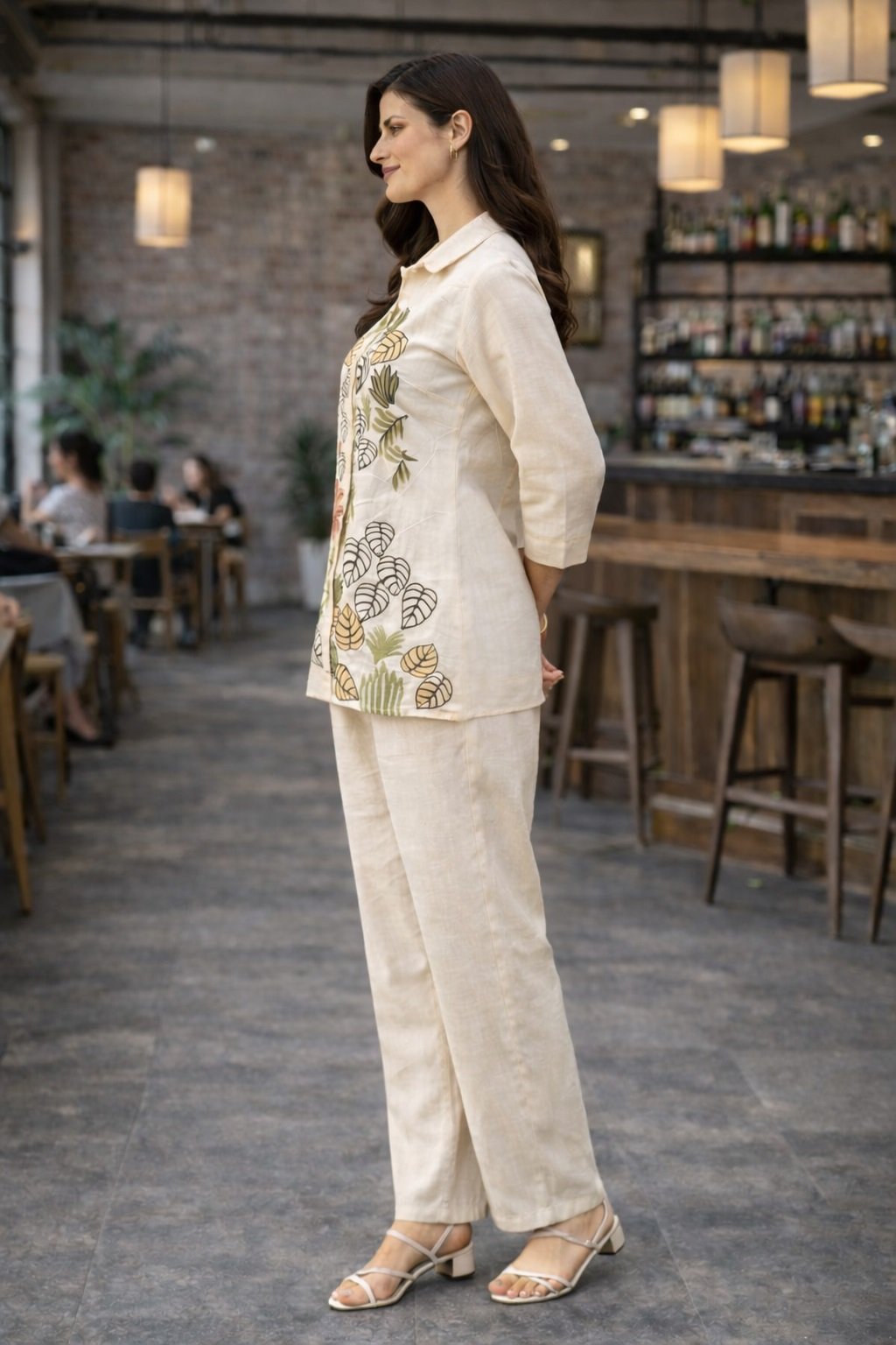 07 Off White Co-ord Set - Atsevam
