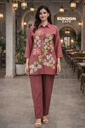 07 Peach Co-ord Set - Atsevam