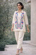 08 White Co-ord Set - Atsevam