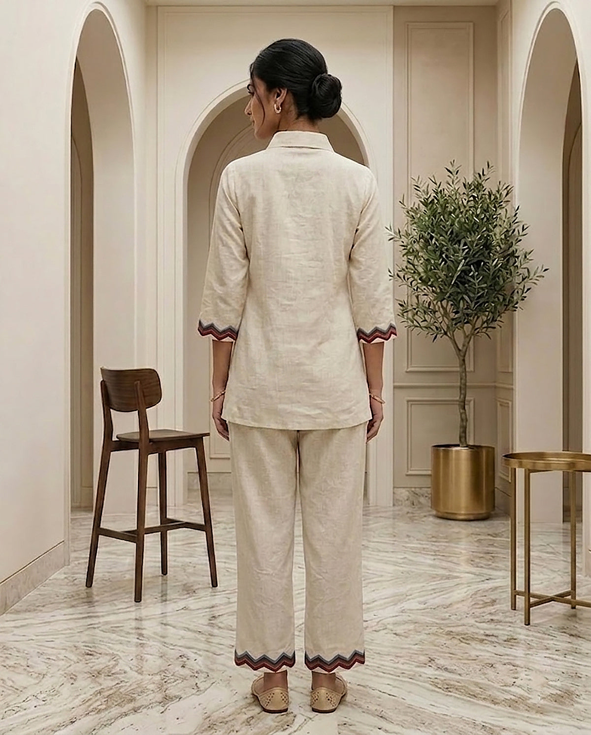 26 Beige Co-ord Set - Atsevam