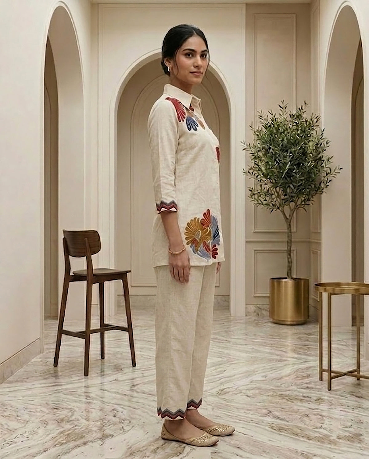 26 Beige Co-ord Set - Atsevam