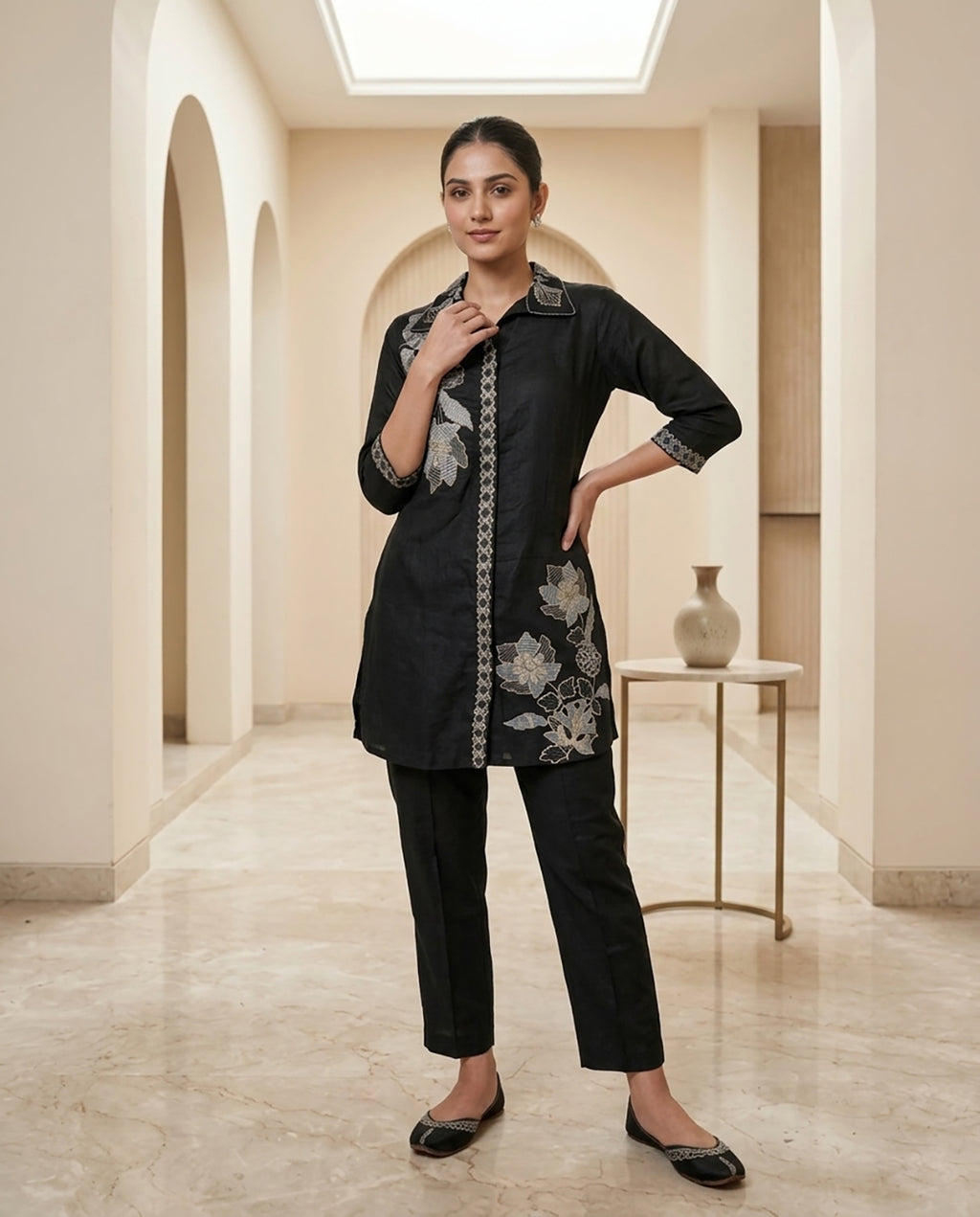 27 Black Co-ord Set - Atsevam
