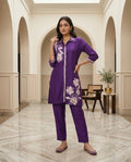 27 Purple Co-ord Set - Atsevam