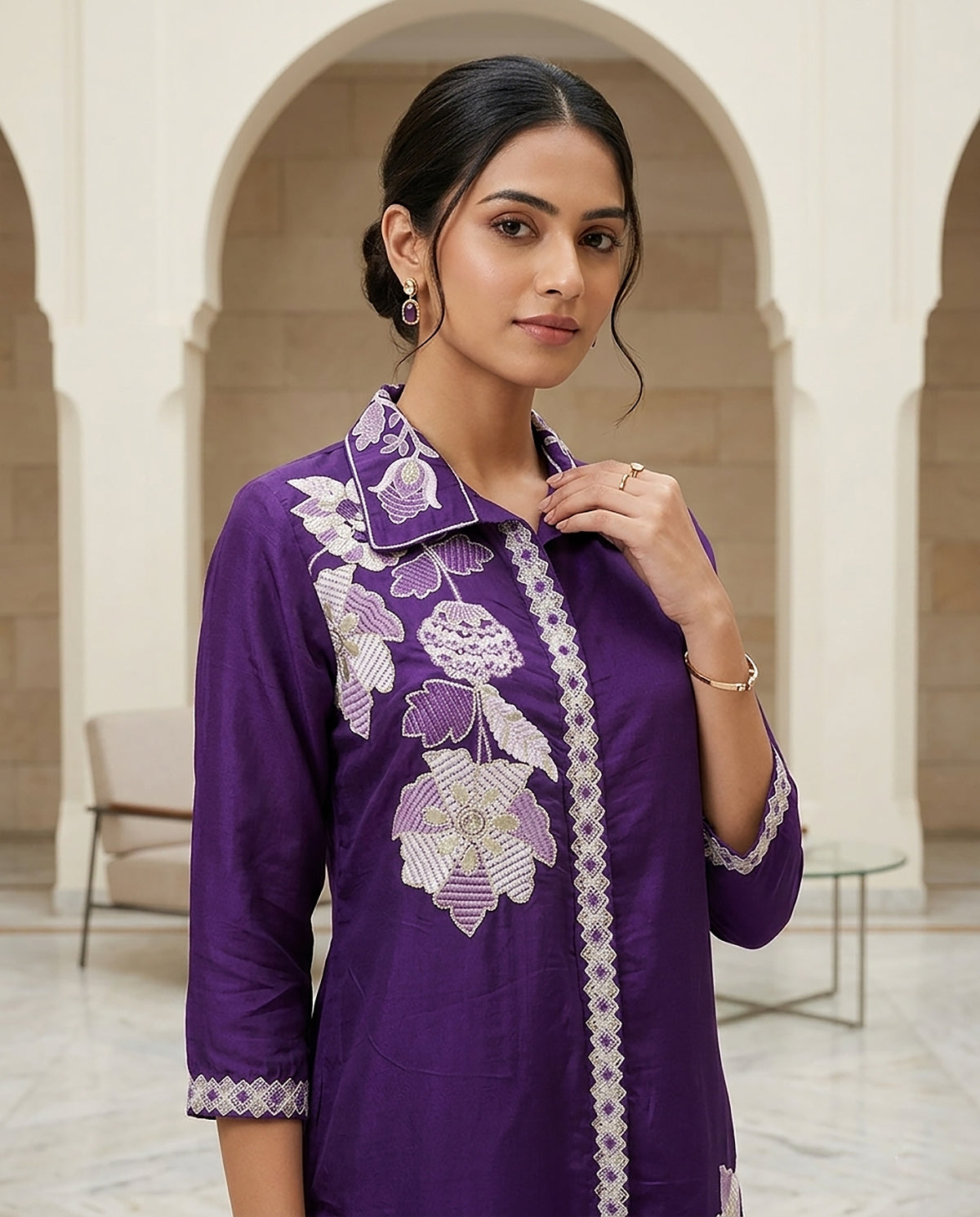 27 Purple Co-ord Set - Atsevam