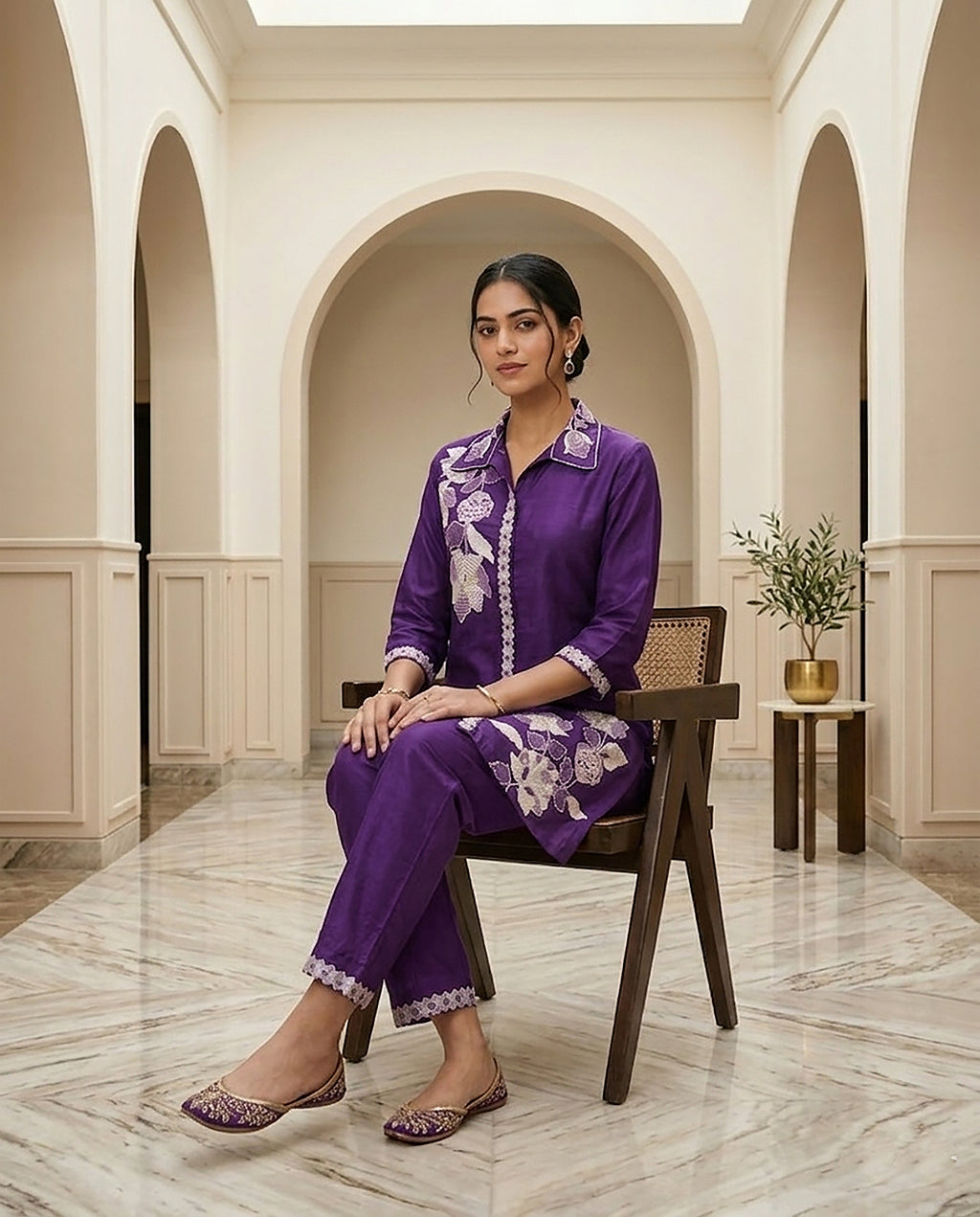 27 Purple Co-ord Set - Atsevam