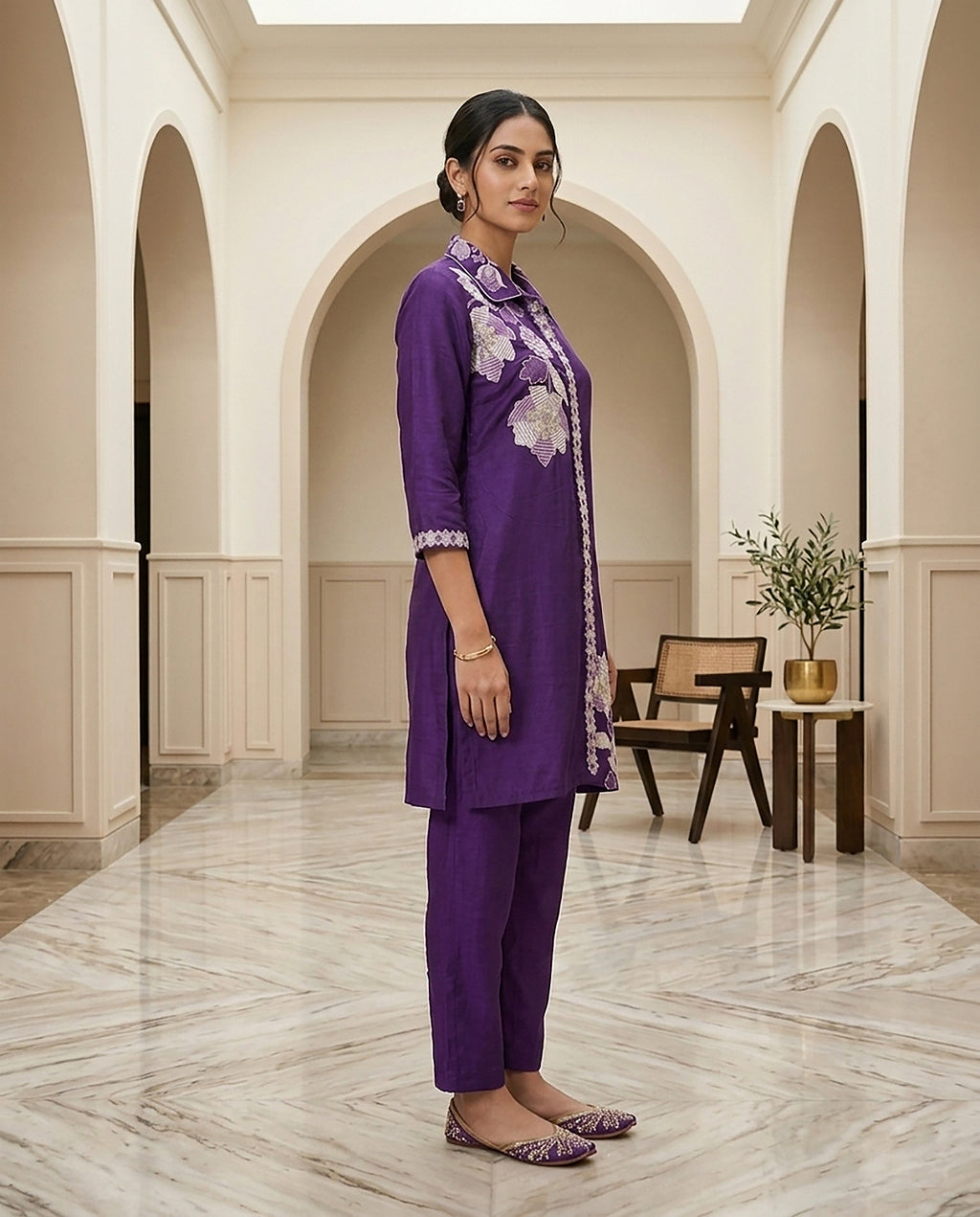 27 Purple Co-ord Set - Atsevam