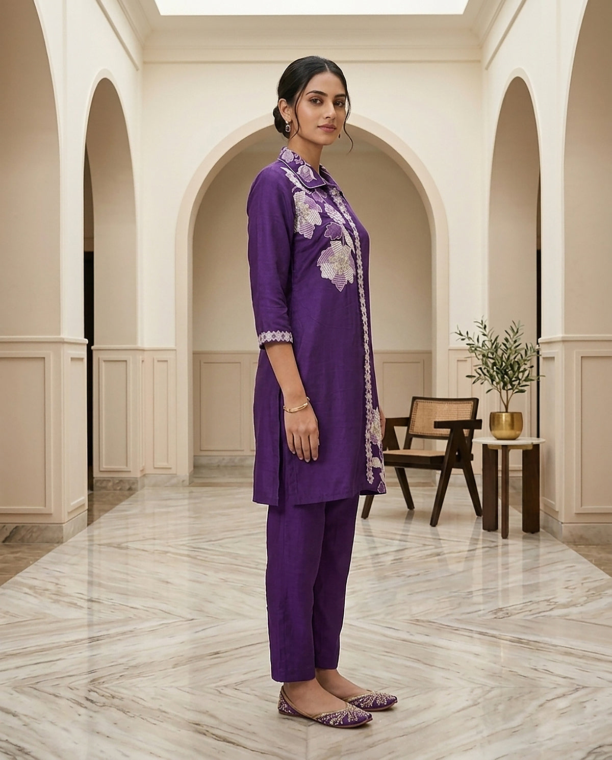 27 Purple Co-ord Set - Atsevam