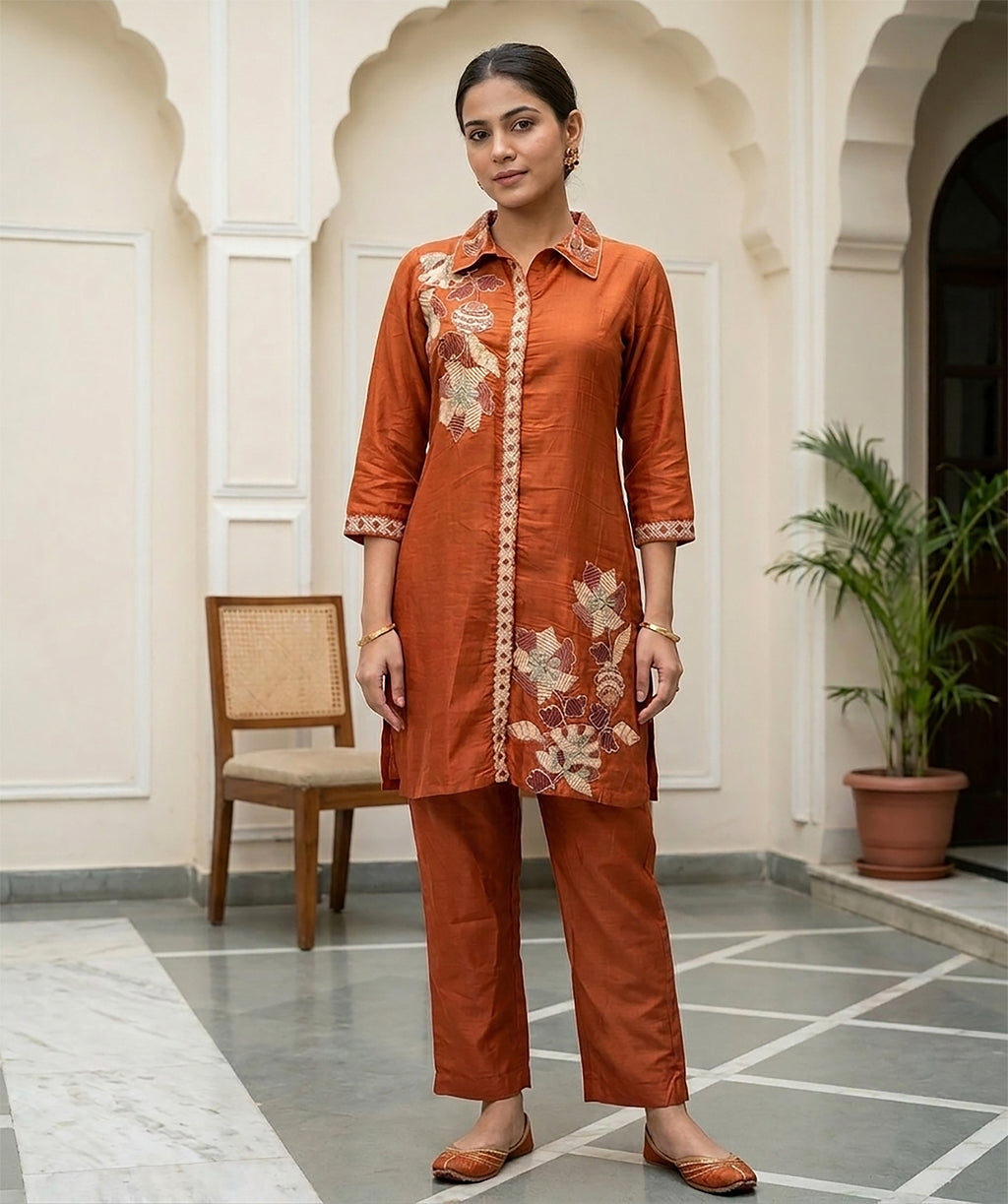 27 Rust Co-ord Set - Atsevam