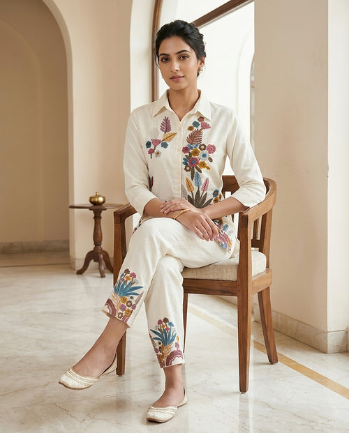 31 Cream Co-ord Set - Atsevam
